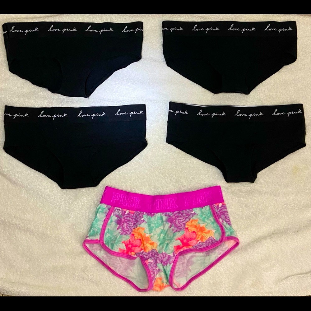 PINK Hipster & Low Rise Boyshort Underwear Bundle